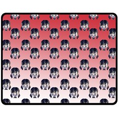 Forest Girl Gradient Red Double Sided Fleece Blanket (medium)  by snowwhitegirl