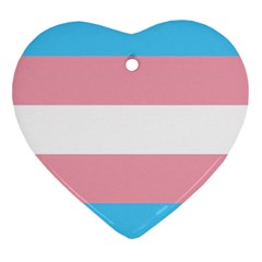 Transgender Pride Flag Heart Ornament (two Sides) by lgbtnation