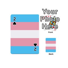 Transgender Pride Flag Playing Cards 54 Designs (mini) by lgbtnation