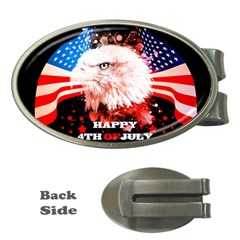 Happy 4th Of July Money Clips (oval) 