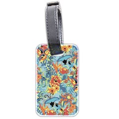 Flowers and butterflies pattern Luggage Tag (two sides)