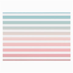 Horizontal Pinstripes In Soft Colors Large Glasses Cloth by shawlin