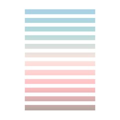 Horizontal Pinstripes In Soft Colors Shower Curtain 48  X 72  (small)  by shawlin