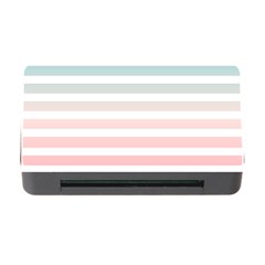 Horizontal Pinstripes In Soft Colors Memory Card Reader With Cf by shawlin