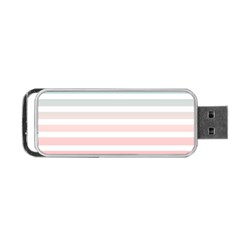 Horizontal Pinstripes In Soft Colors Portable Usb Flash (two Sides) by shawlin