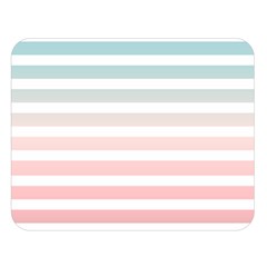 Horizontal Pinstripes In Soft Colors Double Sided Flano Blanket (large)  by shawlin