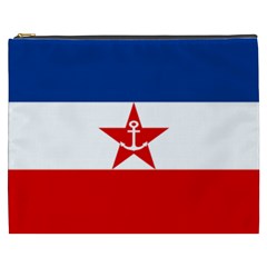 Naval Ensign Of Yugoslavia, 1943-1949 Cosmetic Bag (xxxl) by abbeyz71
