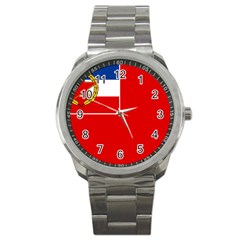 Naval Ensign Of Yugoslavia, 1949-1993 Sport Metal Watch by abbeyz71