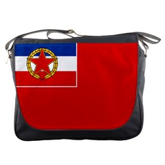 Naval Ensign Of Yugoslavia, 1949-1993 Messenger Bag by abbeyz71