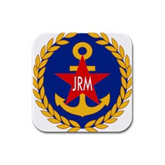 Seal Of The Yugoslav Navy Rubber Square Coaster (4 Pack)  by abbeyz71