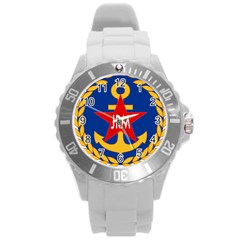 Seal Of The Yugoslav Navy Round Plastic Sport Watch (l) by abbeyz71