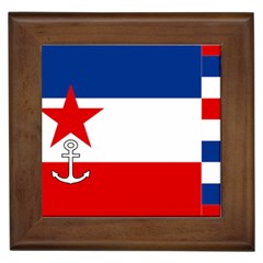 Naval Ensign Of Yugoslavia, 1942-1943 Framed Tiles by abbeyz71