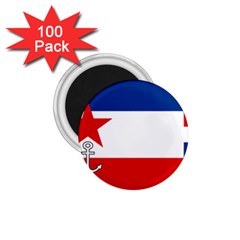 Naval Ensign Of Yugoslavia, 1942-1943 1 75  Magnets (100 Pack)  by abbeyz71