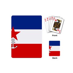 Naval Ensign Of Yugoslavia, 1942-1943 Playing Cards Single Design (mini) by abbeyz71