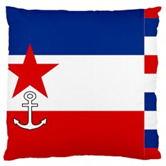 Naval Ensign Of Yugoslavia, 1942-1943 Large Cushion Case (one Side) by abbeyz71
