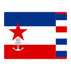 Naval Ensign Of Yugoslavia, 1942-1943 Double Sided Flano Blanket (mini)  by abbeyz71