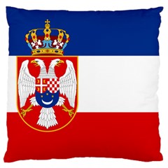 Naval Ensign Of Kingdom Of Yugoslavia, 1932-1939 Large Cushion Case (one Side) by abbeyz71