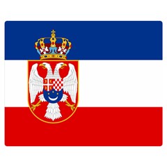 Naval Ensign Of Kingdom Of Yugoslavia, 1932-1939 Double Sided Flano Blanket (medium)  by abbeyz71