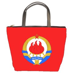 Naval Jack Of Yugoslavia, 1956-1963 Bucket Bag by abbeyz71