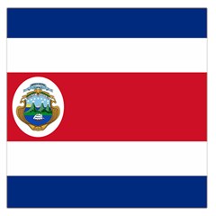 National Flag Of Costa Rica Large Satin Scarf (square) by abbeyz71