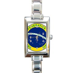 National Seal Of Brazil Rectangle Italian Charm Watch by abbeyz71