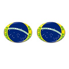 National Seal Of Brazil Cufflinks (oval) by abbeyz71