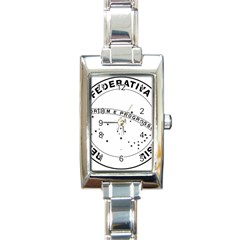 National Seal Of Brazil Rectangle Italian Charm Watch by abbeyz71