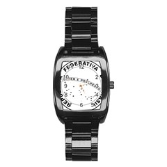 National Seal Of Brazil Stainless Steel Barrel Watch by abbeyz71