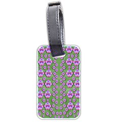 Fantasy Flowers Dancing In The Green Spring Luggage Tag (two Sides) by pepitasart