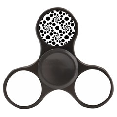 Dot Dots Round Black And White Finger Spinner by Nexatart