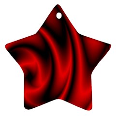 Background Red Color Swirl Ornament (star)