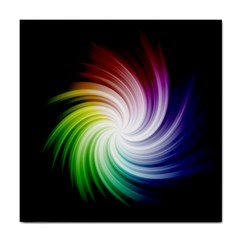 Rainbow Swirl Twirl Tile Coasters by Nexatart