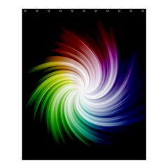 Rainbow Swirl Twirl Shower Curtain 60  X 72  (medium) 