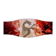 Wonderful Chinese Dragon With Flowers On The Background Stretchable Headband