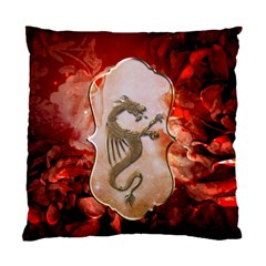 Wonderful Chinese Dragon With Flowers On The Background Standard Cushion Case (two Sides) by FantasyWorld7