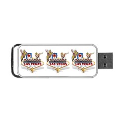 Las Vegas Welcome Sign Icons Portable Usb Flash (one Side) by Gravityx9