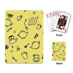 Tea Seamless Pattern Teatime Playing Cards Single Design (rectangle)