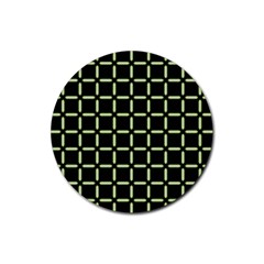 Pattern Digital Seamless Texture Rubber Round Coaster (4 Pack) 