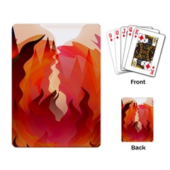 Fire Abstract Cartoon Red Hot Playing Cards Single Design (rectangle) by Nexatart