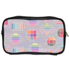 Pastels Shapes Geometric Toiletries Bag (two Sides)