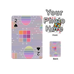 Pastels Shapes Geometric Playing Cards 54 Designs (mini) by Nexatart