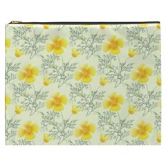 Floral Background Scrapbooking Cosmetic Bag (xxxl) by Nexatart