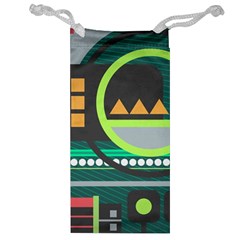 Background Colors Abstract Shapes Jewelry Bag