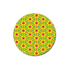 Pattern Texture Seamless Modern Rubber Round Coaster (4 Pack)  by Nexatart