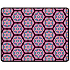 Background Pattern Tile Fleece Blanket (medium)  by Nexatart