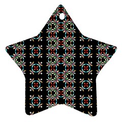 Pattern Black Background Texture Ornament (Star)