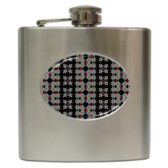 Pattern Black Background Texture Hip Flask (6 oz)