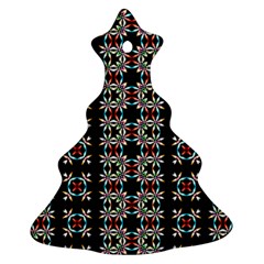 Pattern Black Background Texture Ornament (Christmas Tree) 