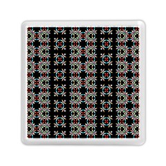 Pattern Black Background Texture Memory Card Reader (Square)