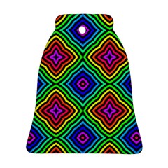 Pattern Rainbow Colors Rainbow Bell Ornament (two Sides) by Nexatart